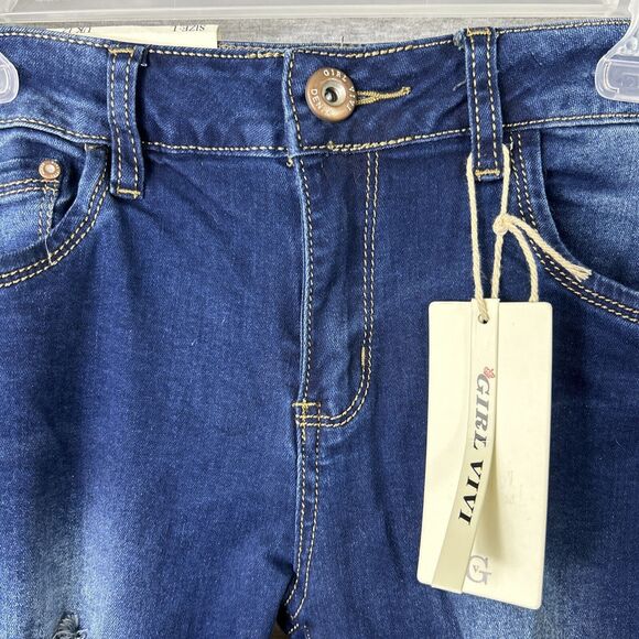 Girl Vivi Collection Women’s Jeans Size L / Skinny / Ripped / BNWT - Picture 3 of 10